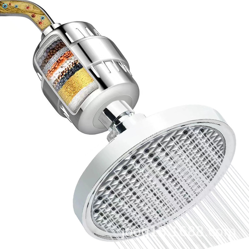 Comercio transfronterizo de 6 pulgadas boquilla de ducha de ducha presurizada boquilla de ducha galvanizada completa boquilla de ducha de ducha pequeña cabeza de ducha baño baño