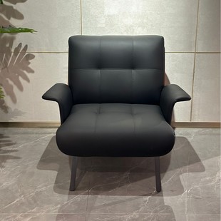 Designer Single Recliner Sofa Fabric Sofa Living Room Balcony Negotiation Leisure Single Mid-Century Style Sofa Chair