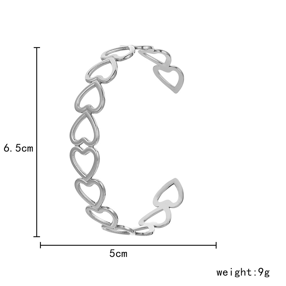 12g Weight Bangle Classification 1 Piece Quantity Daily Occasion Stainless Steel Material Geometric, Eye Pattern Unisex Gender Plating Design Simple Style Style Geometric Eye Stainless Steel Simple Style Bangle 48