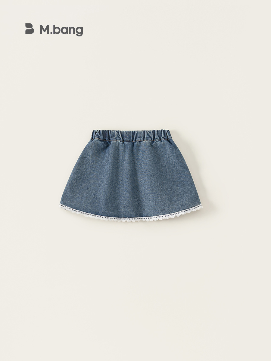 Youbao ropa para niños niñas falda plisada verano nuevo estilo lazo encaje falda corta para niños falda de bebé femenina