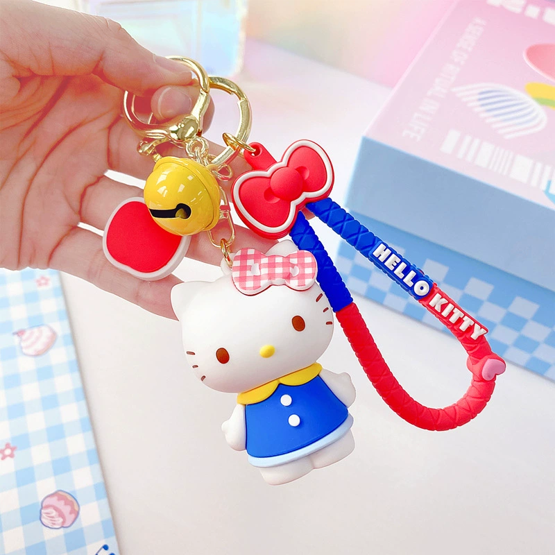 Sanrio, оригинальный мультяшный брелок, для автомобильных ключей, подвеска, аксессуар, высококачественный стиль