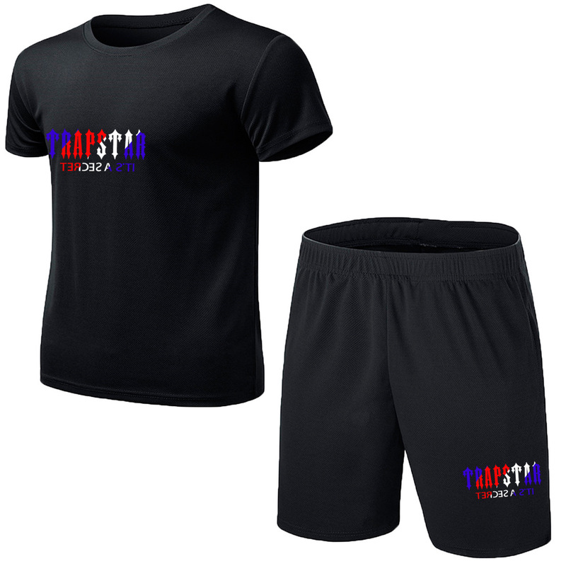 Sports Suit Short-sleeved Sweatshirt Summer Casual Shorts Suit Sportswear Jogging Men's Suit 2023 New