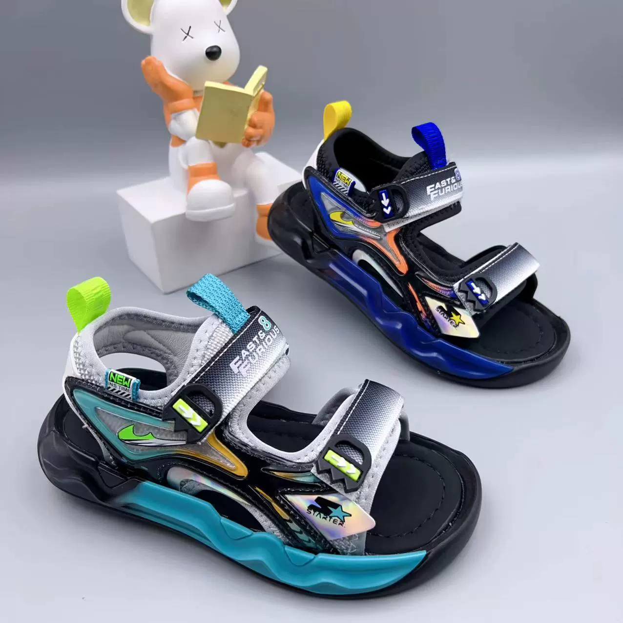 富宝龙 Summer sandals, beach shoes for boys, 2025 years, for adolescents