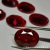 Source factory 5A quality pigeon blood oval ruby Red Gemstone 7 # Pink molten stone ring necklace ring
