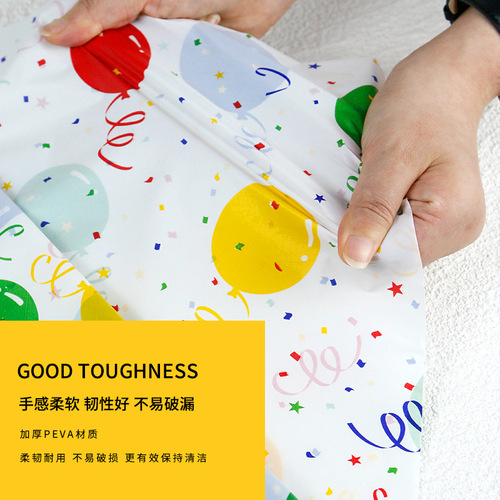 Disposable PEVA plastic tablecloth thickened balloon ins baby birthday kindergarten activity party tablecloth wholesale