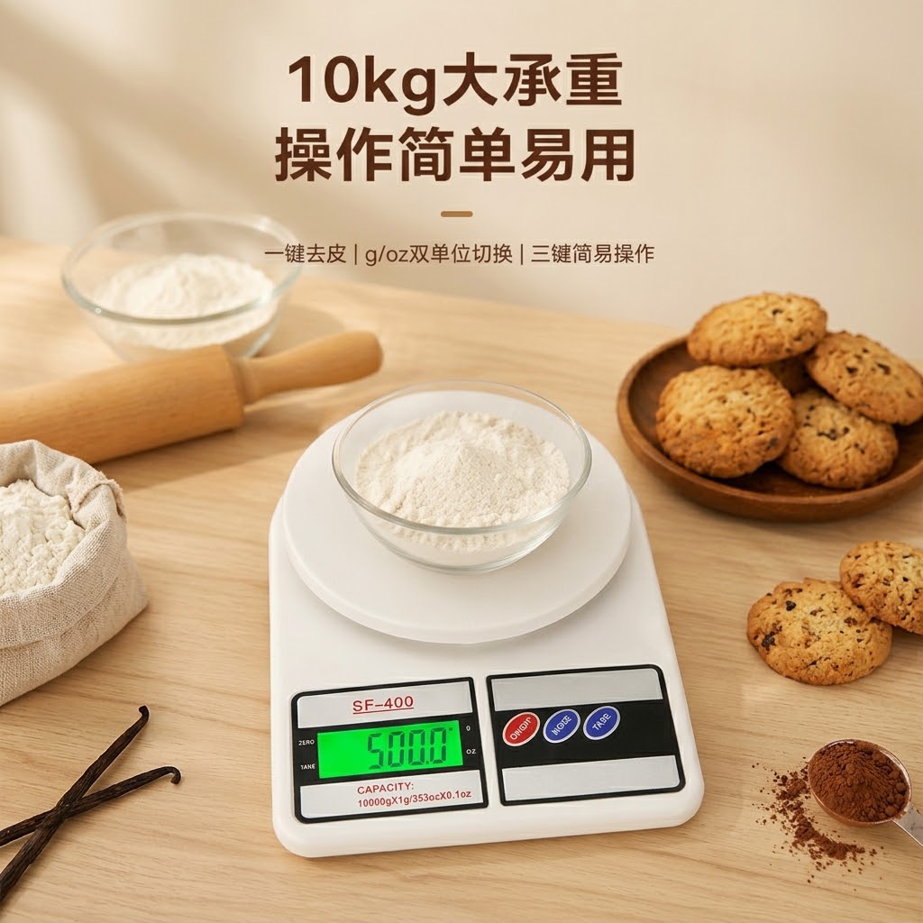 Escala electrónica de alta precisión pesadora de horneado pesadora de alimentos pesadora de precisión pequeña escala de cocina de 0,1 gramos pesadora pantalla digital