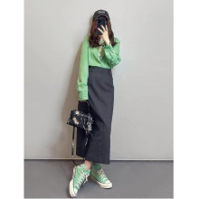 2025�����bһ����ootd����p�g����Ư���Gɫ�r������ȹ�ɼ����b