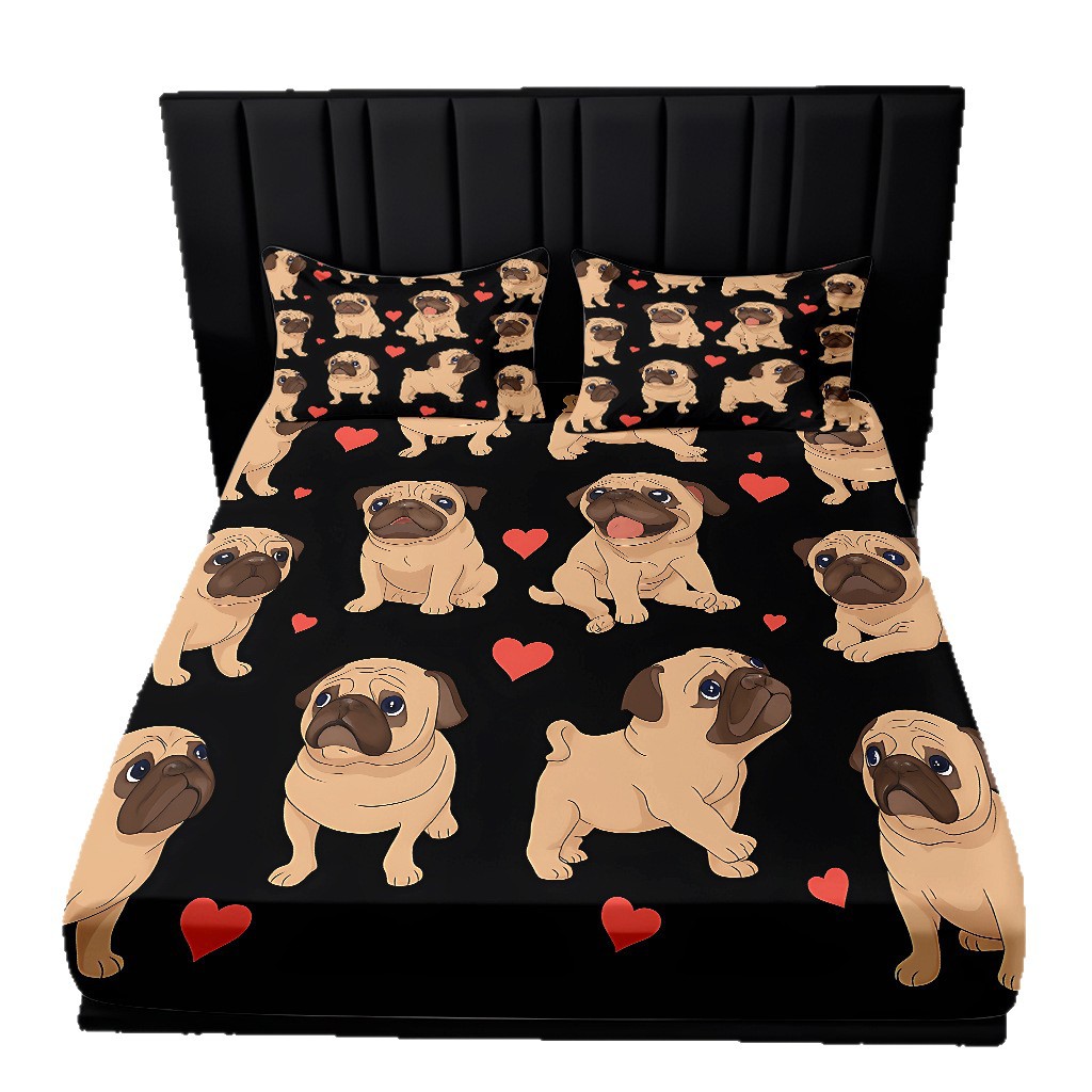 TEMU / JIT Transfronterizo para dibujos animados lindos cachorros cama de piel de cama de cama de cama de cama para diseñar