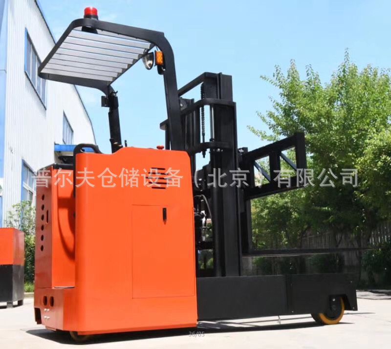 四向叉车多走向电瓶叉车侧站式窄道叉车托盘堆垛车长条货物搬运车