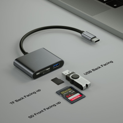 TYPE C card reader USB C TO USB + SD/MICRO SD CARD READER OTG card reader