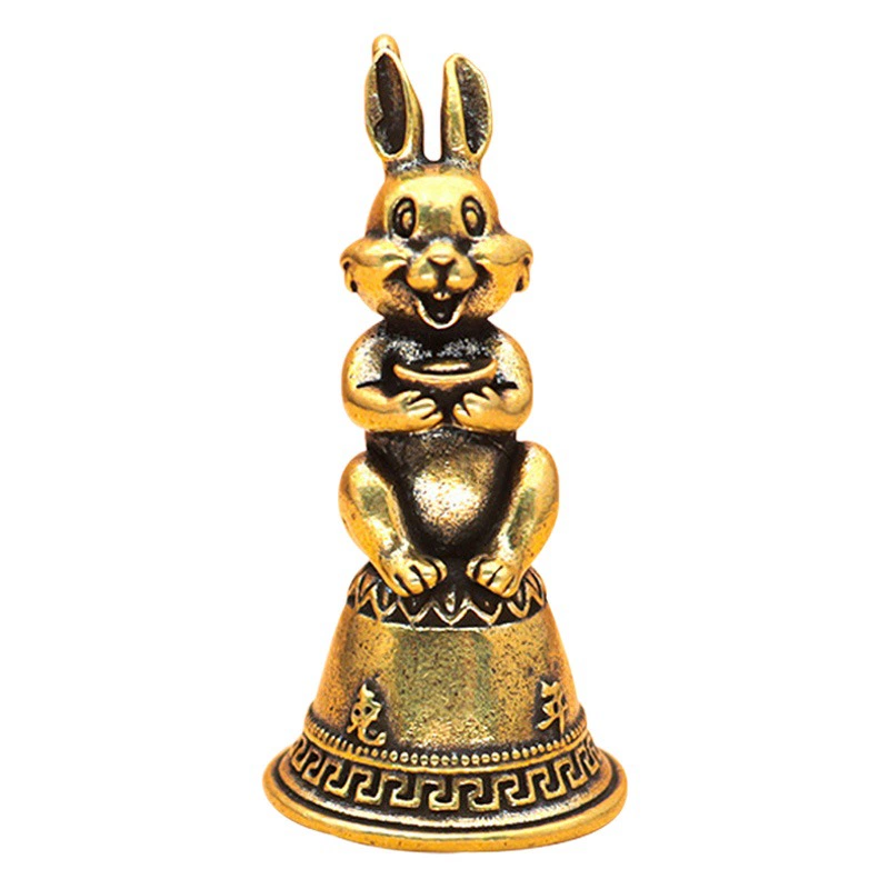 Рождественский колокольчик Кролик Год Небольшой Подарочный брелок Подвеска Небольшой товарный макет