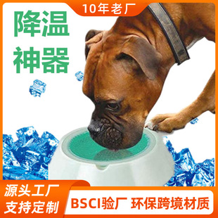 Summer Cooling Dog Bowl Cat Bowl Pet Supplies Foreign Trade Hot-Selling Ice Bowl Artifact Portable Pet Bowl for Cats and Dogs