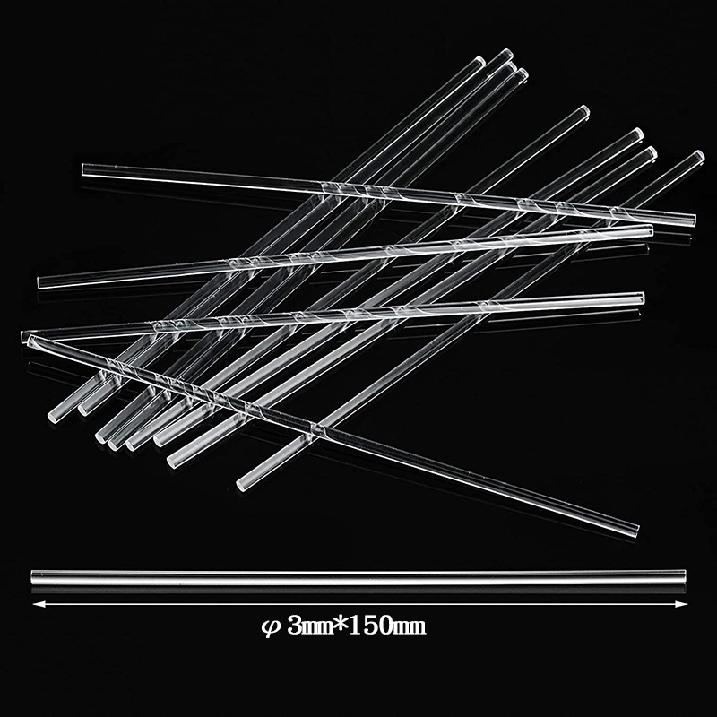 Highly Transparent Acrylic Rods DIY Lollipop Chocolate Sticks Beaker Stirring Rods Clay Sticks 3 4 6mm 100Pcs