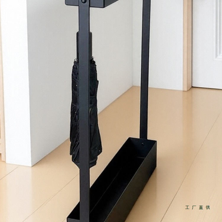 家用门口伞架置物架放伞筒商用进门沥水伞桶雨伞架入户收纳架雨伞