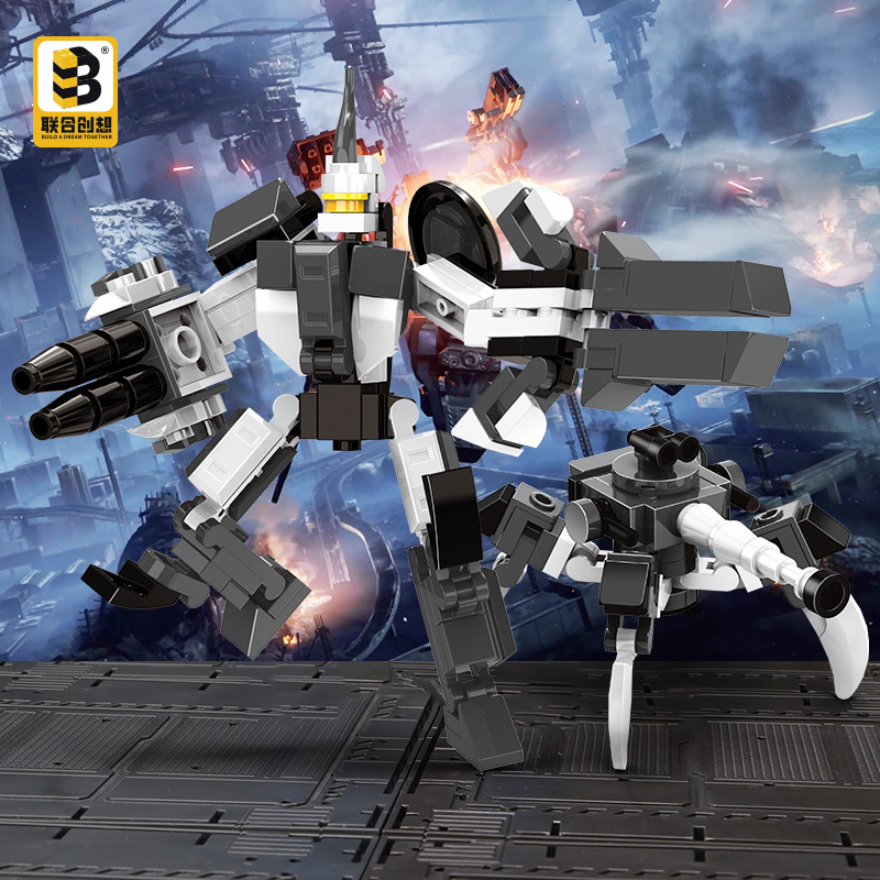 Institución educativa capacitación de regalos de bloques de construcción para niños puzzle ciencia enseñanza juguetes de ensamblaje Qintian Kong mecha exclusivo transfronterizo image 11