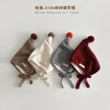 秋南 儿童帽子秋冬新款时尚可爱保暖冬季婴幼儿宝宝针织帽毛线帽