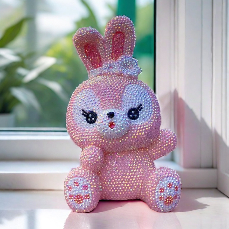 DIY 수제 스틱 다이아몬드 돼지 저금통 국경 폭발 가구 장식품 산리오 귀여운 인형 그물 빨간 막대기 다이아몬드 인형