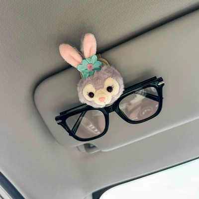 Car Glasses Clip Car Interior Ink Glasses Clip Sunglasses Storage Sun Visor Glasses Placement Rack Magnetic Suction Women's Cute (Car Glasses Clip/Bill Clip) - star-dew