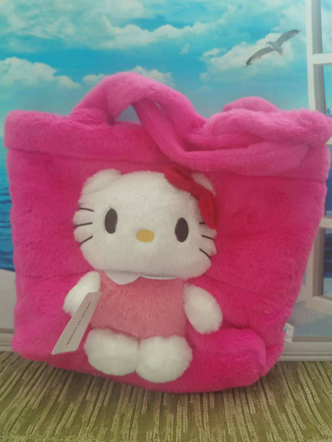 핑크 kt 캣 스타일 핸드백