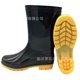 Huili 807 Rubber Plastic Water Shoes Men's Anti-slip Rain Boots Acid and Alkali Oil-proof Labor Protection Boots Medium and High Tube Rubber Shoes Construction Site