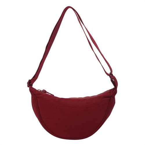 Women's Crossbody Bag Same as Changing Room, Red Book Nylon Dumpling Bag, Student Single Shoulder Bag, Casual Fabric Bag, Factory Supply