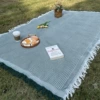 Picnic mats-green (high-quality cotton yarn)