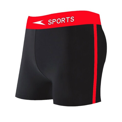 Men's Wide Waist Flat-bottom Swim Trunks Plus Size Men's Swim Suit Beach Hot Spring Fashion Quick-drying Swim Trunks Manufacturer