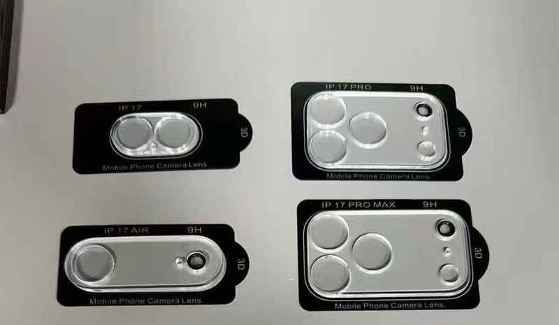 适用iPhone17Promax一体全透明镜头膜苹果17Air丝印全包摄像头贴|undefined