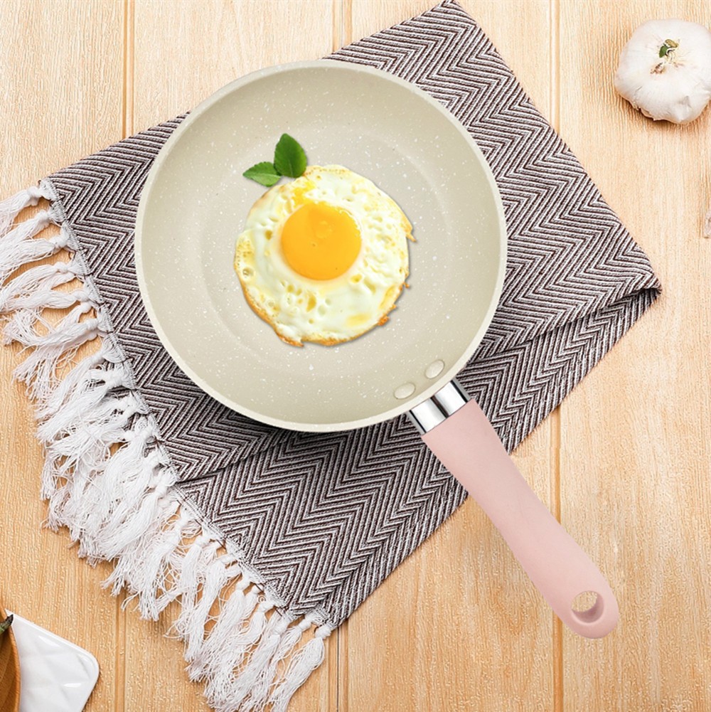 Medical Stone Colorful Non-Stick Pan Mini Omelette Small Frying Pan Baby Food Supplement Omelette Artifact Non-Stick Frying Pan Omelette Pan