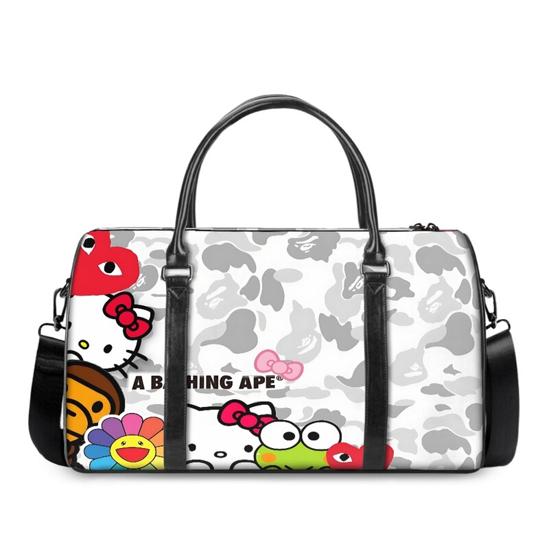 Custom-made handbags from international sources, men's and women's business travel bags, BAPE large-capacity fashionable trendy luggage bags