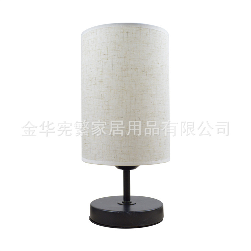 Transfronterizo en stock de metal de tela LED pequeña lámpara de mesa de noche ins creativo simple publicidad bienestar regalo dormitorio