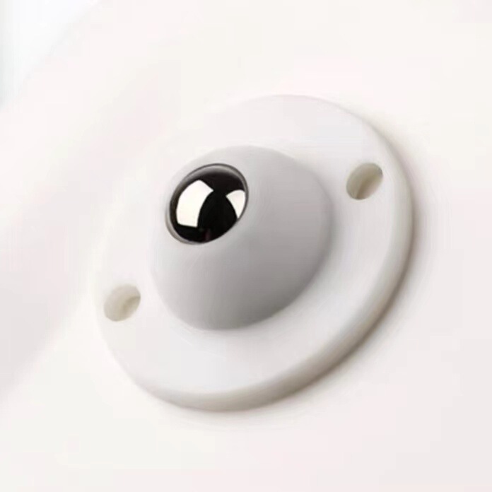 Adhesive Wear-Resistant Furniture Caster Wheels, No-Drill Ball Wheels for Bedroom, Silent and Smooth Small Wheels, Single Wheel