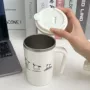 双层隔热304牛奶水杯