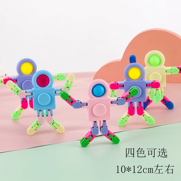 Astronaut, spinning top, 5 pieces