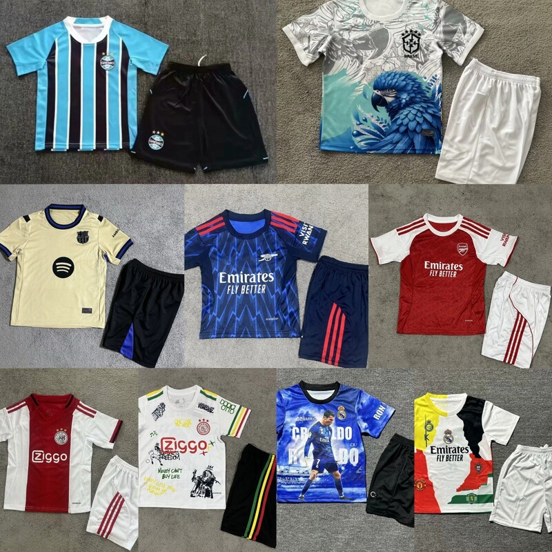 2526足球服足球队服童装套装足球服娃衣短袖运动AC阿森纳诺拉布布|undefined