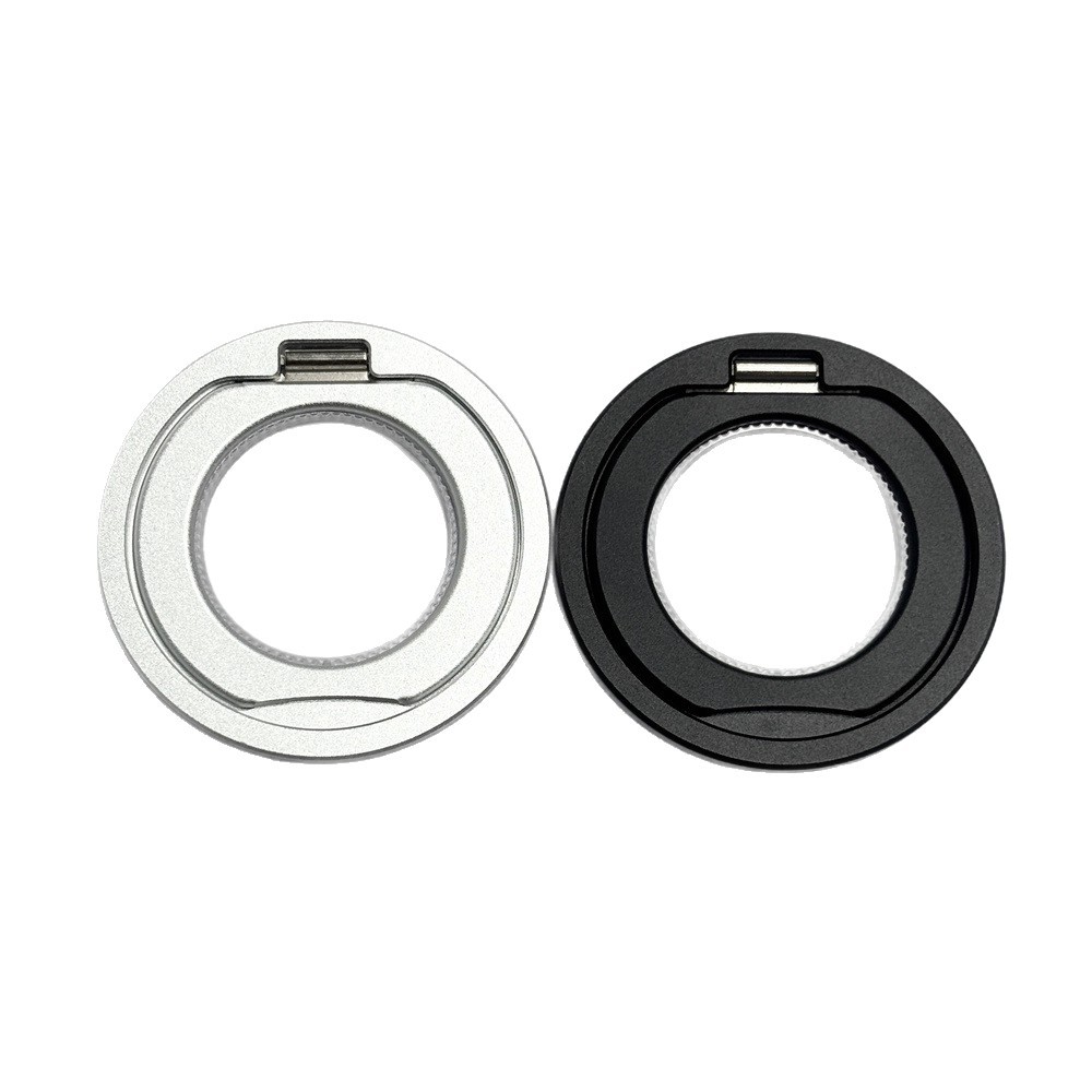 Q8-1 ultrafino de 2,4mm con sonido, hebilla de anillo giratoria 360, soporte para teléfono móvil, soporte perezoso de escritorio, hueco