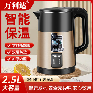 Manufacturers directly supply Wanlida kettle automatic power-off electric kettle double stainless steel wholesale a generation of hair