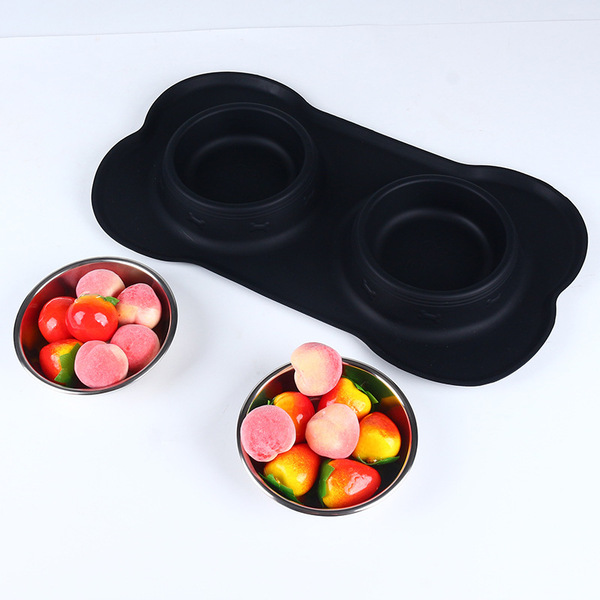silicone big dinner plate stainless steel