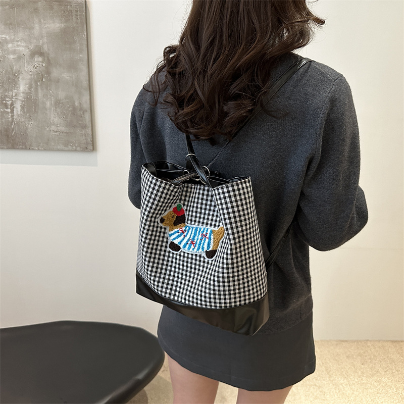 Bolsa de gran capacidad para viajar 2024 nuevo estilo popular de tela de lápiz para perro de hombro multipropósito mujer mochila de hombro