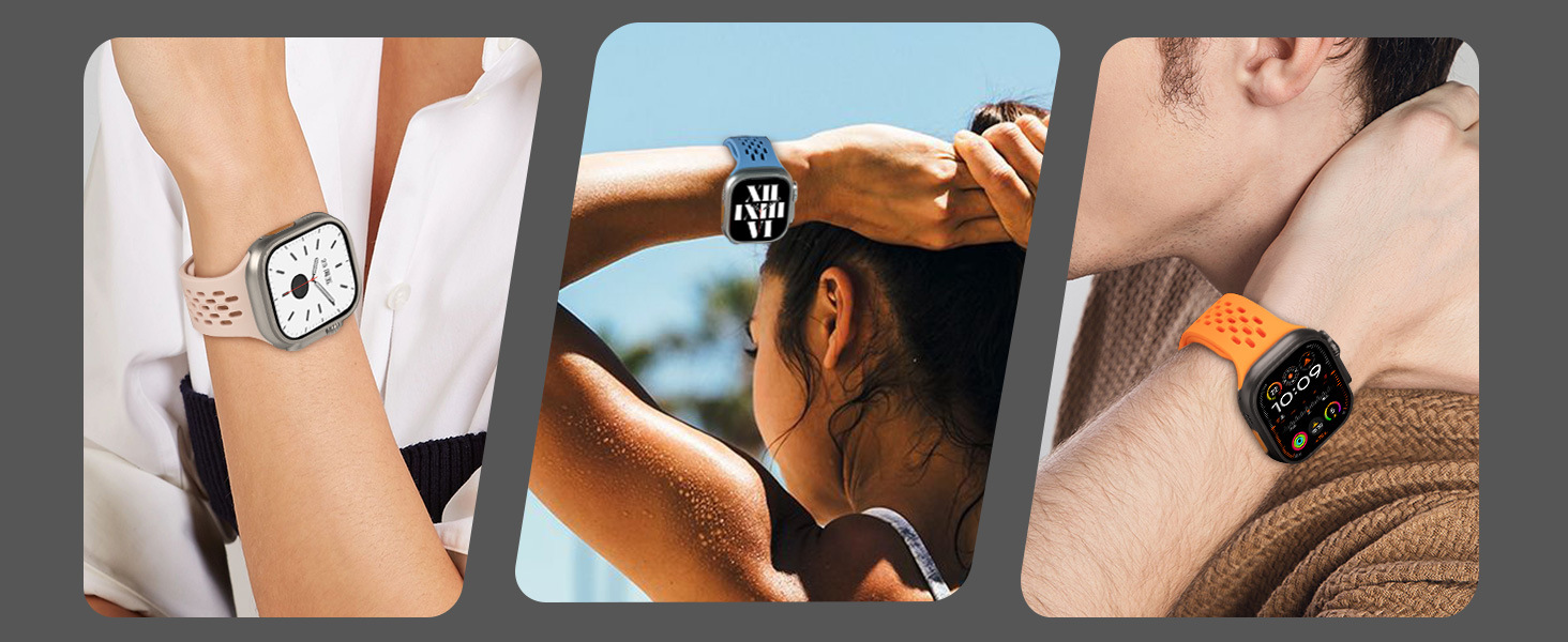 28g Weight Watch Strap Classification Silica Gel Material Mesh Pattern Casual Style Casual Mesh Watch Strap 无