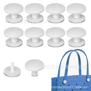 Cross-border B- shaped plastic two-button EVA beach bag snap button hole bag male and female button silicone handbag snap button in stock