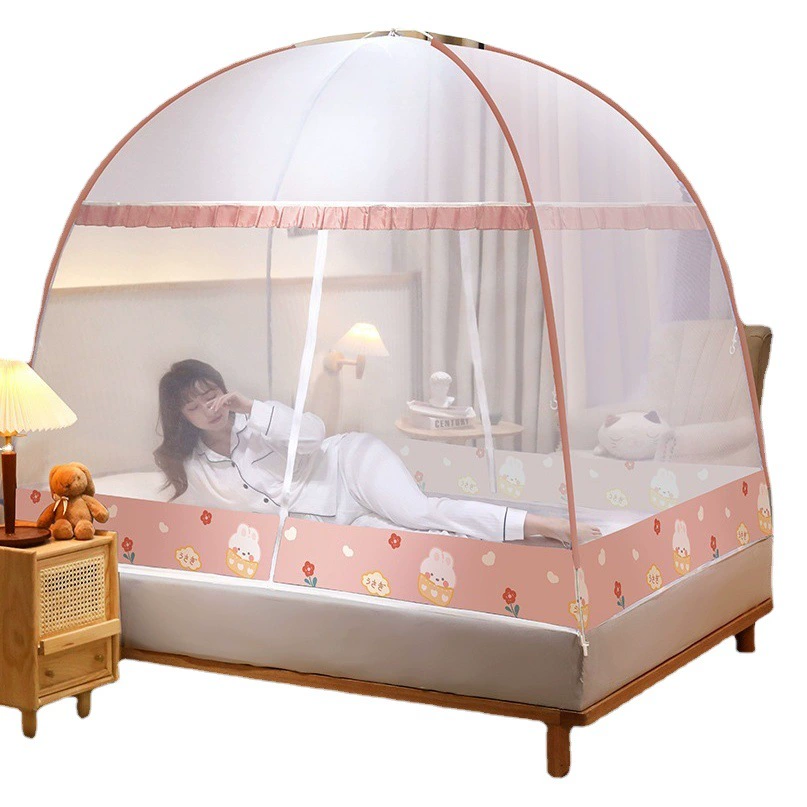 Юрта противомоскитная сетка без установки для дома 2025 новый 1 метр 5 постельные занавески складной анти-падение детей с полным дном 2025