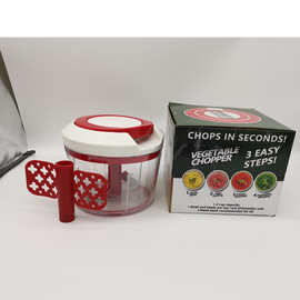 新款多功能辅助手动拉绳切菜器绞肉机碎菜机蔬菜料理机