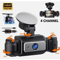 国境を越えた新製品四レンズドライブレコーダ4録画カメラhd夜視1080p駐車監視CARDVR