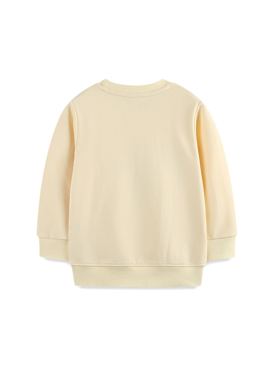 Estilo europeo y americano otoño niñas suéteres de manga larga vestidos de gasa de animales pequeños estampados suéteres infantiles de punto de algodón sudaderas infantiles