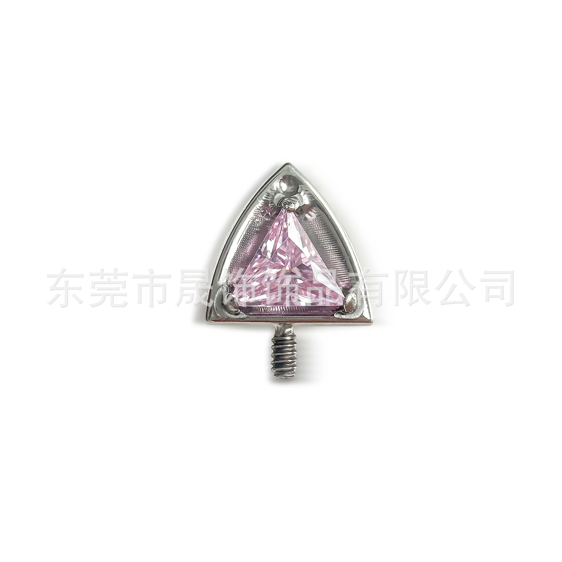 F136 Titanium 猫 Ear 朵 Tragus 钉 Studded Cubic Zirconia Helix Cartilage Stud G23 Implant Grade Titanium Internal Thread Labret Stud Piercing Jewelry