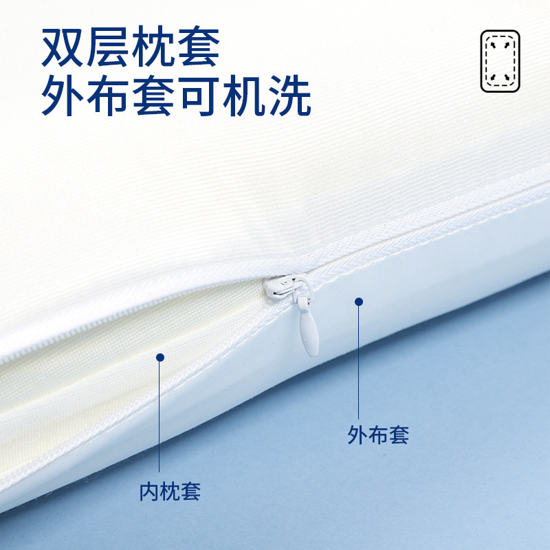 ゼロプレッシャー低反発メモリーピローホテル仕様メモリーフォーム枕枕芯大人用家庭用ネックピロー頸椎サポート睡眠用|undefined
