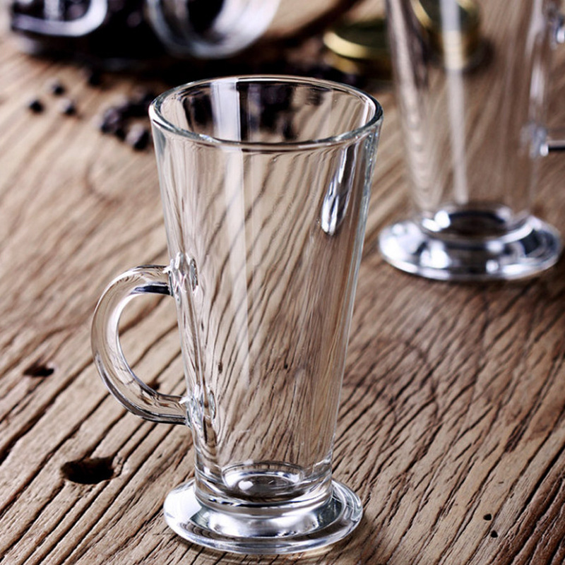 Importación turca de pasha con vasos de cristal templado, tazas de café con latte, tazas de bebidas al por mayor, tazas de bebidas