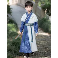 Hanfu для мальчиков, летний тонкий древний стиль, новый весенне-осенний костюм для мальчиков по боевым искусствам, детский костюм Тан