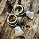 European and American Cross-border Bohemian Retro Ring Hollow Metal Dressed Earrings Ethnic Style European and American Foreign Trade Jewelry